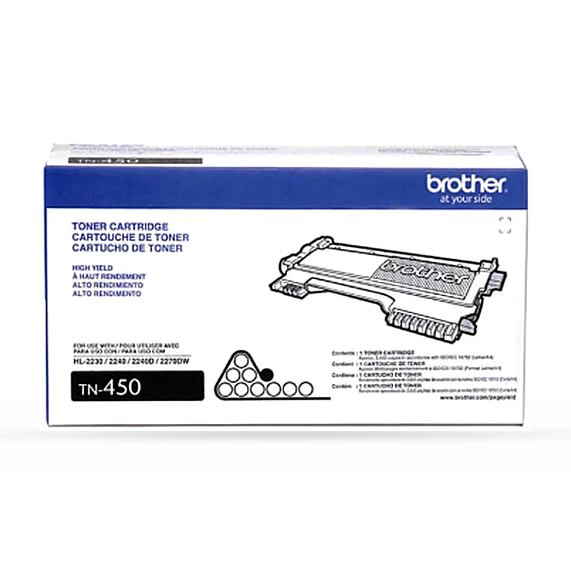 Tóner Brother TN-450 Negro, 2600 Páginas