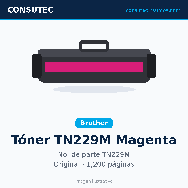 Tóner Brother TN229M Magenta