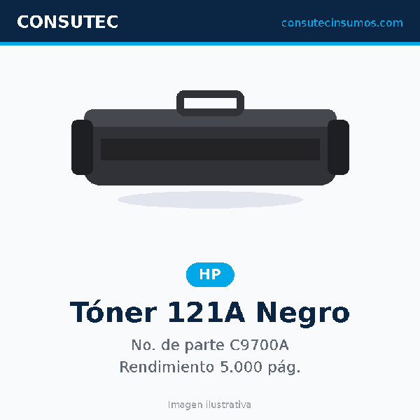 Tóner HP 121A Negro C9700A