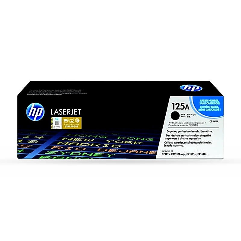 Tóner HP 125A Negro Original, 2200 Páginas CB540A