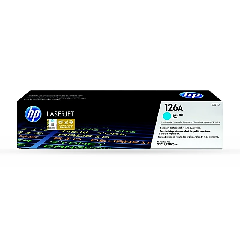 Tóner HP 126A Cyan Original, 1,000 Páginas CE311A