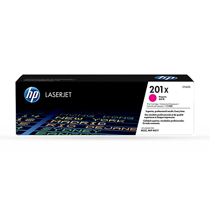 Tóner HP 201X Magenta Original, 2300 Páginas CF403X