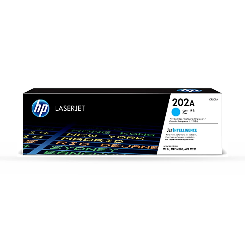 Tóner HP 202A Cyan Original, 1300 Páginas CF501A