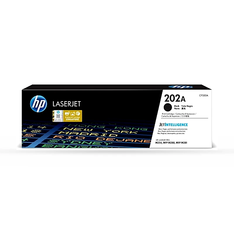 Tóner HP 202A Negro Original, 1400 Páginas CF500A