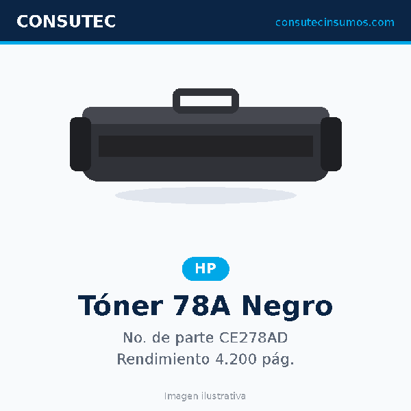 Tóner HP 78A Negro CE278AD