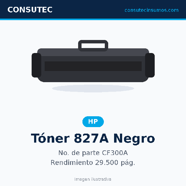 Tóner HP 827A Negro CF300A