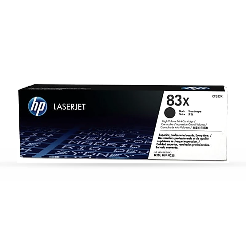 Tóner HP 83X Alto Rendimiento Negro Original, 2200 Páginas CF283X