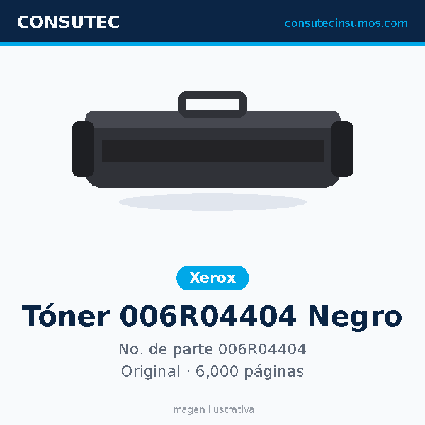 Tóner Xerox 006R04404 Negro