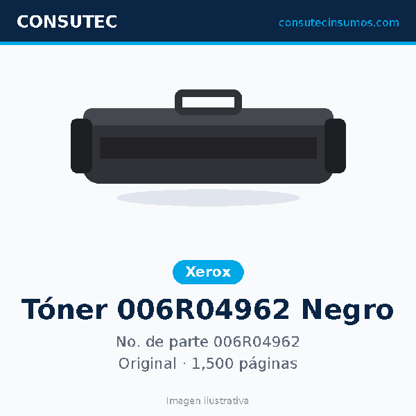 Tóner Xerox 006R04962 Negro